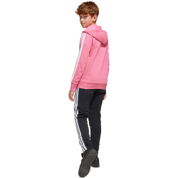 adidas Seasonal Essentials Tiberio 3-Streifen Fleece Jogginganzug Kinder JC7521 - pink fusion/white/clear pink 152