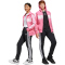 adidas Seasonal Essentials Tiberio 3-Streifen Fleece Jogginganzug Kinder JC7521 - pink fusion/white/clear pink 152
