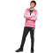 adidas Seasonal Essentials Tiberio 3-Streifen Fleece Jogginganzug Kinder JC7521 - pink fusion/white/clear pink 176