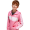 adidas Seasonal Essentials Tiberio 3-Streifen Fleece Jogginganzug Kinder JC7521 - pink fusion/white/clear pink 176