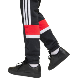 adidas Seasonal Essentials Tiberio 3-Streifen Jogginghose Kinder JC7485 - black/white/pure ruby 176