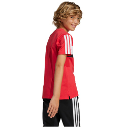 adidas Seasonal Essentials Tiberio 3-Streifen T-Shirt Kinder JI6213 - pure ruby/white 128