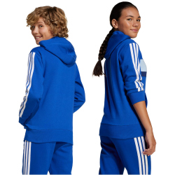 adidas Seasonal Essentials Tiberio 3-Streifen Hoodie Kinder JC7481 - team royal blue/white/glow blue 140