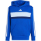 adidas Seasonal Essentials Tiberio 3-Streifen Hoodie Kinder JC7481 - team royal blue/white/glow blue 176