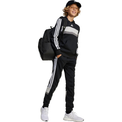 adidas Seasonal Essentials Tiberio 3-Streifen Hoodie Kinder JC7480 - black/white/grey two 152