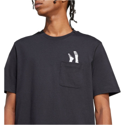 adidas Lounge Slides Graphic Pocket T-Shirt Herren JC5283 - black S