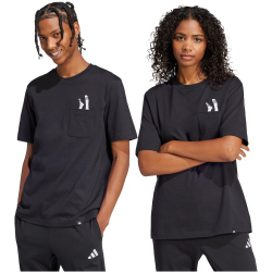 adidas Lounge Slides Graphic Pocket T-Shirt Herren JC5283 - black S