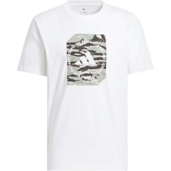 adidas Camo Shape Graphic T-Shirt Herren JM0387 - white/wonder alumina S