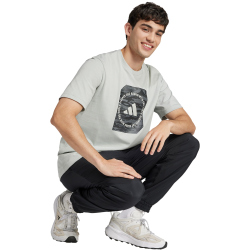 adidas Camo Shape Graphic T-Shirt Herren JI6762 - wonder silver XS