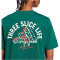 adidas Lounge Pizza Graphic T-Shirt Herren JJ4017 - collegiate green M