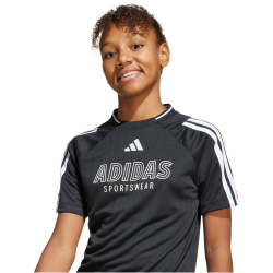 adidas House of Tiro T-Shirt Kinder JI6178 - black/white 128