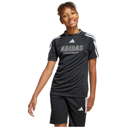 adidas House of Tiro T-Shirt Kinder JI6178 - black/white 128