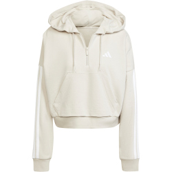 adidas Essentials 3-Streifen French Terry 1/4-Zip Hoodie Damen JN1958 - wonder alumina/white L