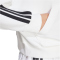 adidas Essentials 3-Streifen French Terry 1/4-Zip Hoodie Damen JN1948 - white/black XS
