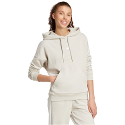 adidas Essentials Small Logo Feelcozy Hoodie Damen JN1863 - wonder alumina/white S