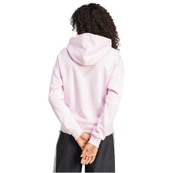 adidas Essentials Small Logo Feelcozy Hoodie Damen JN1856 - clear pink/white L