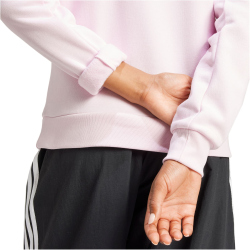 adidas Essentials Small Logo Feelcozy Hoodie Damen JN1856 - clear pink/white L