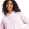 adidas Essentials Small Logo Feelcozy Hoodie Damen JN1856 - clear pink/white L