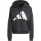 adidas Essentials Big Logo French Terry Loose Hoodie Damen JN1845 - black/white XS