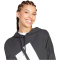 adidas Essentials Big Logo French Terry Loose Hoodie Damen JN1845 - black/white XS