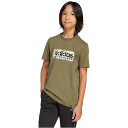 adidas Camo Linear Graphic T-Shirt Jungen JX6872 - olive...