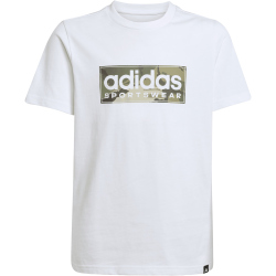 adidas Camo Linear Graphic T-Shirt Jungen JX6871 - white 128