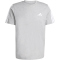 adidas 3-Streifen T-Shirt Herren JV6786 - medium grey heather S