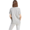 adidas Essentials 3-Streifen Loose Fit T-Shirt Damen JV6765 - medium grey heather XS