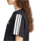 adidas Essentials 3-Streifen Loose Fit T-Shirt Damen JV6762 - black XXS
