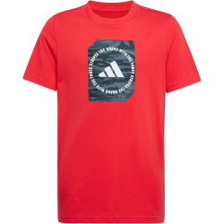 adidas Camo Box T-Shirt Jungen JM8233 - pure ruby 152
