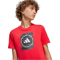 adidas Camo Box T-Shirt Jungen JM8233 - pure ruby 152