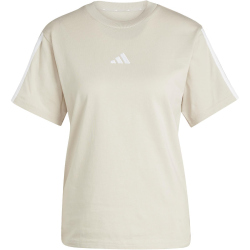 adidas Essentials 3-Streifen Baumwoll T-Shirt Damen JM2409 - wonder alumina/white XS