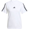 adidas Essentials 3-Streifen Baumwoll T-Shirt Damen JM2394 - white/black XS