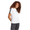 adidas Essentials 3-Streifen Baumwoll T-Shirt Damen JM2394 - white/black XS