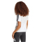 adidas Essentials 3-Streifen Baumwoll T-Shirt Damen JM2394 - white/black XS