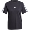 adidas Essentials 3-Streifen Baumwoll T-Shirt Damen JM2393 - black/white XS
