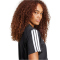 adidas Essentials 3-Streifen Baumwoll T-Shirt Damen JM2393 - black/white XS