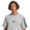adidas Essentials 3-Streifen Single Jersey T-Shirt Herren JW1953 - medium grey heather/black S