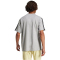 adidas Essentials 3-Streifen Single Jersey T-Shirt Herren JW1953 - medium grey heather/black S