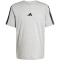 adidas Essentials 3-Streifen Single Jersey T-Shirt Herren JW1953 - medium grey heather/black M