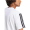 adidas Essentials 3-Streifen Single Jersey T-Shirt Herren JW1952 - white/black S