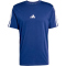 adidas Essentials 3-Streifen Single Jersey T-Shirt Herren JW1950 - dark blue/white S