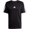 adidas Essentials 3-Streifen Single Jersey T-Shirt Herren JW1949 - black/white M