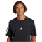 adidas Essentials 3-Streifen Single Jersey T-Shirt Herren JW1949 - black/white M