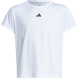 adidas Train Essentials Regular Fit Logo Trainingsshirt Kinder JJ1066 - white/black 164