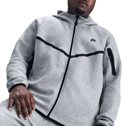 NIKE Tech Fleece Windrunner Kapuzenjacke 063 - dk grey heather/black XS