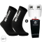 TAPEDESIGN Classic 3-teiliges Set (Schienbeinschoner+Socken+Sleeve-Stutzen) schwarz