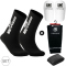 TAPEDESIGN Classic 4-teiliges Set (Schienbeinschoner+Schienbeinschonerhalter+Socken+Sleeve-Stutzen) schwarz