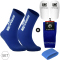 TAPEDESIGN Classic 4-teiliges Set (Schienbeinschoner+Schienbeinschonerhalter+Socken+Sleeve-Stutzen) blau
