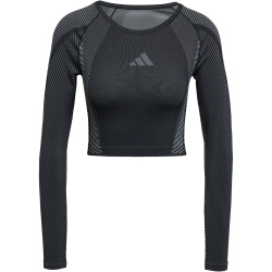 adidas Seamless Knitted langarm Trainingsshirt Damen
